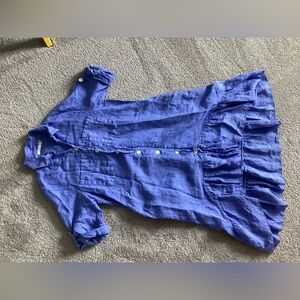 Tempo Paris Blue Button-Up Dress S/M